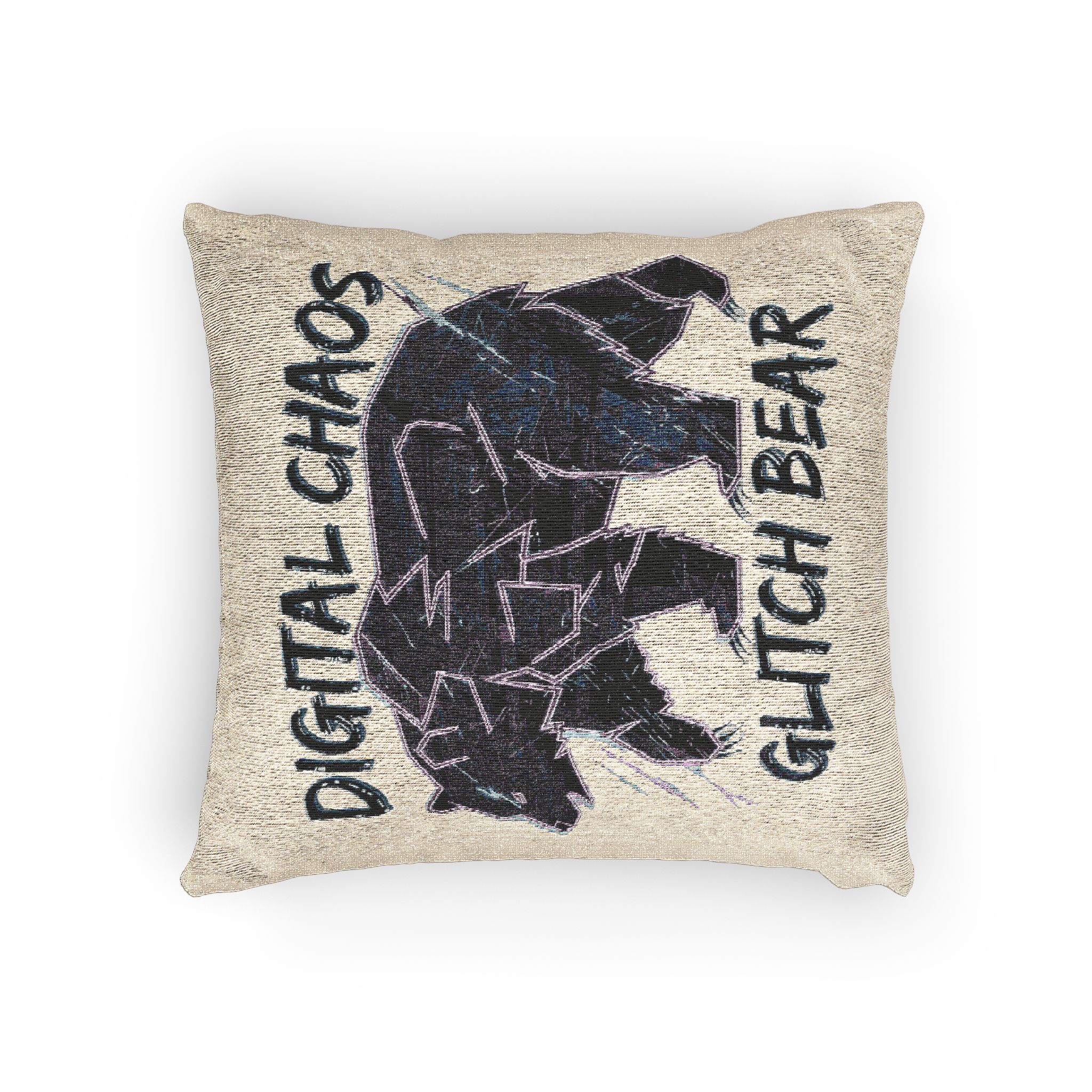 Bear Wearing Jacket (1) Woven Pillow - Image 4