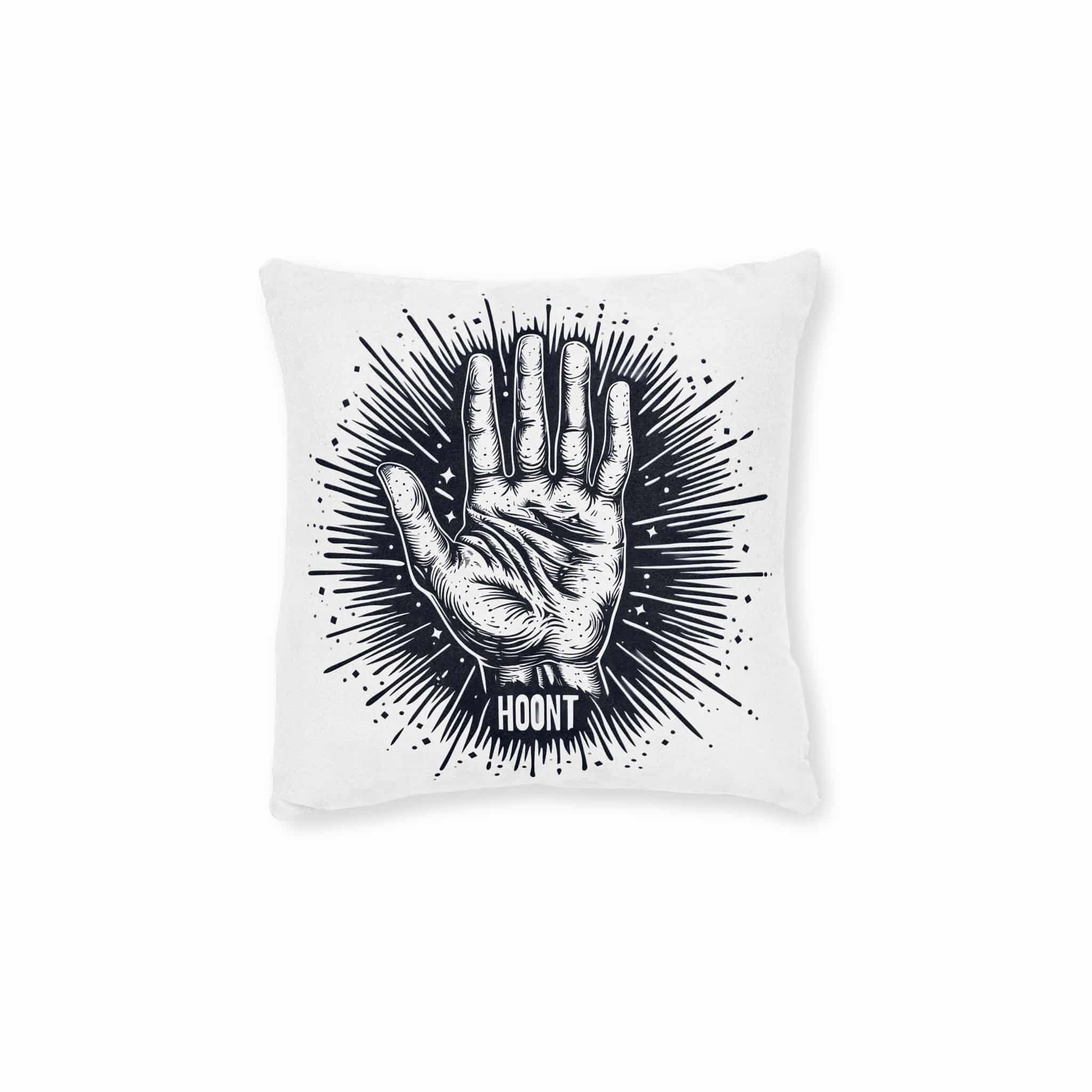 Hoont Square Pillow Pink Back
