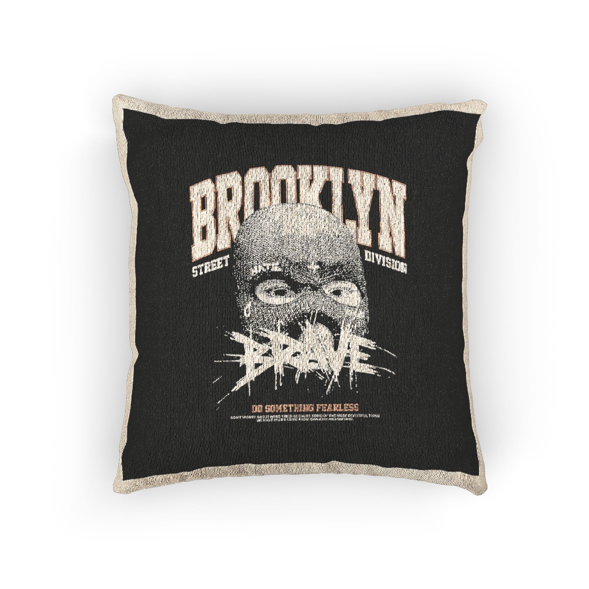Brooklyn Street Division Street Vintage Fashion Woven Pillow - Image 3