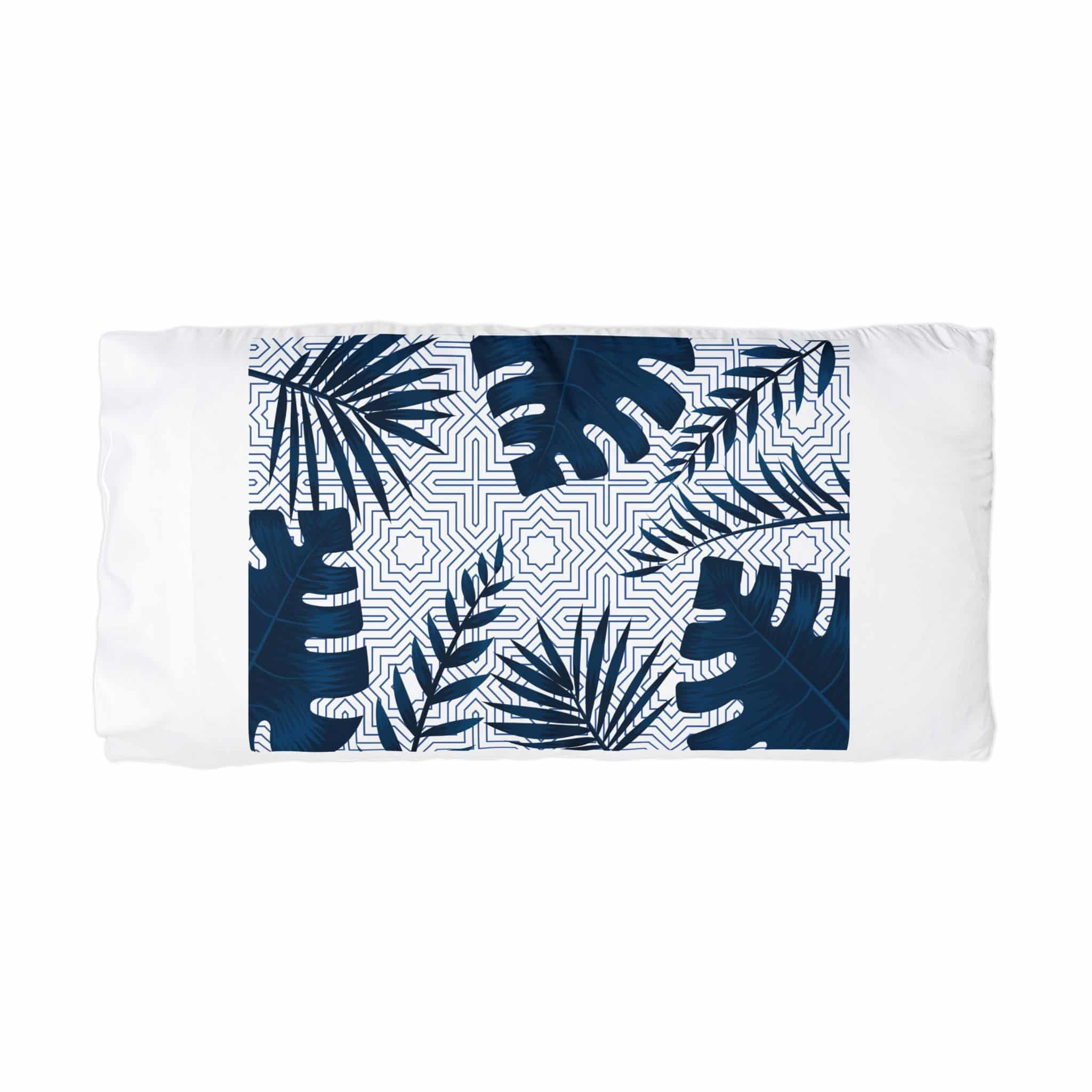 Tropical Leaves Copia Microfiber Pillowcase - Image 3