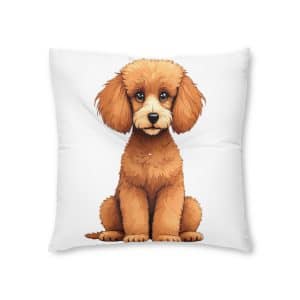Dogs Collection 17 Tufted Floor Pillow Square