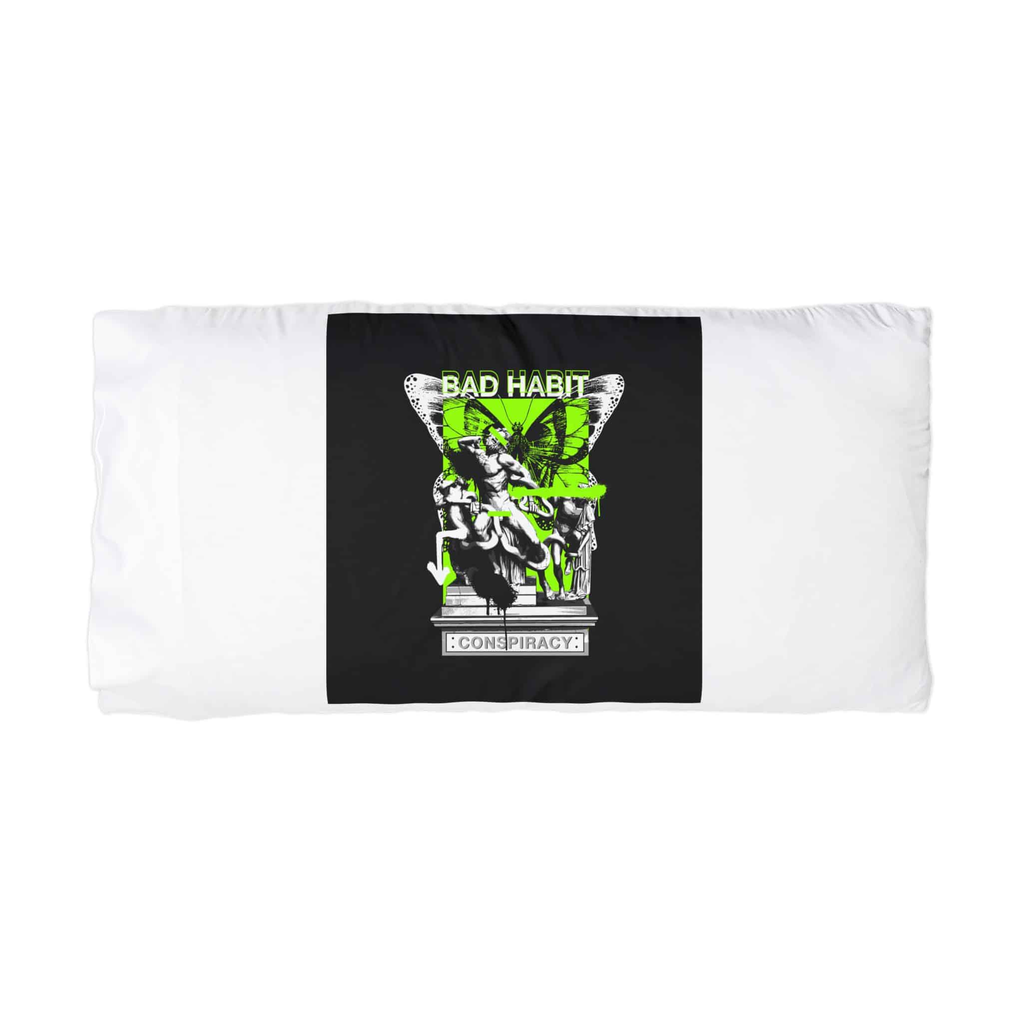 Bad Habit Conspiracy Street Style Vintage Fashion Microfiber Pillowcase - Image 3