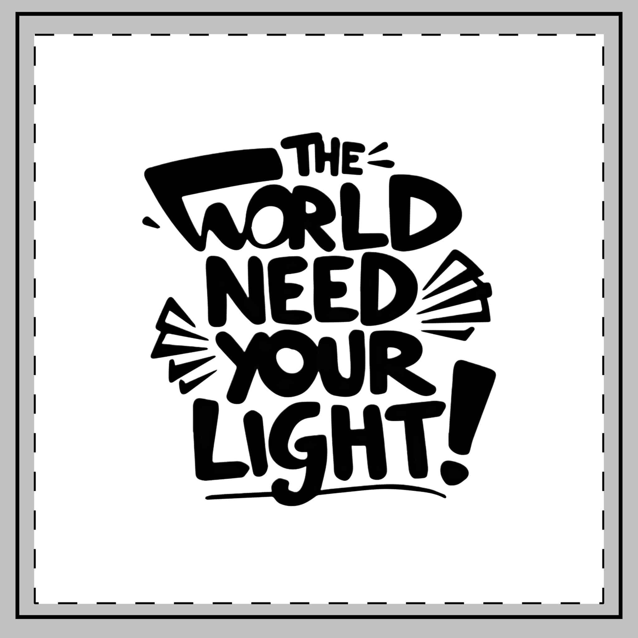 The World Need Your Light 1 Throw Pillow - Image 2