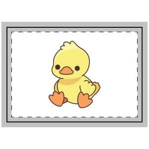 Adorable Yellow Duckling Illustration Cute Cartoon Baby Duck Sitting Throw Pillow