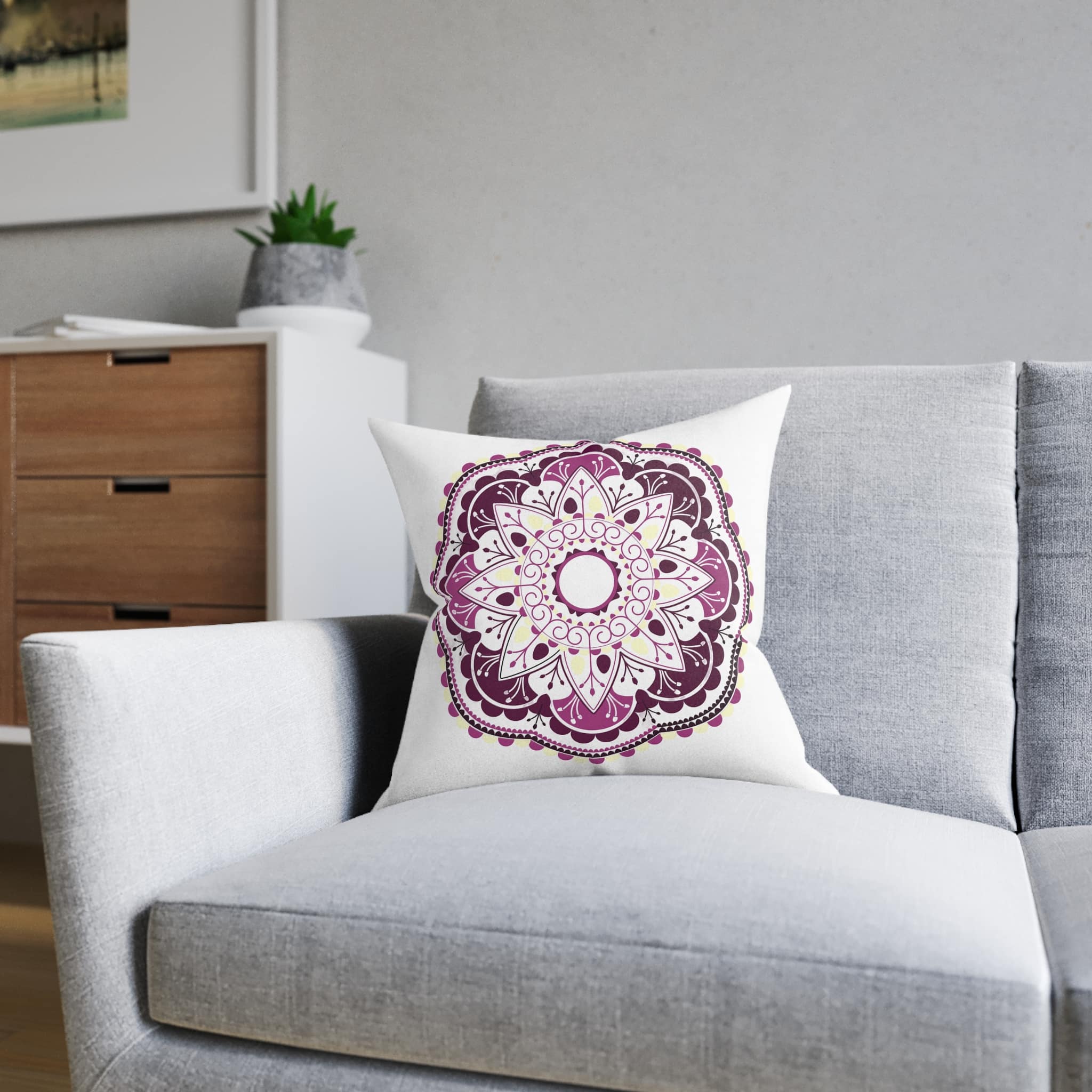 Original Design 78B49C Square Pillow Pink Back - Image 8