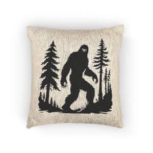 Bigfoot Svg (1) Woven Pillow