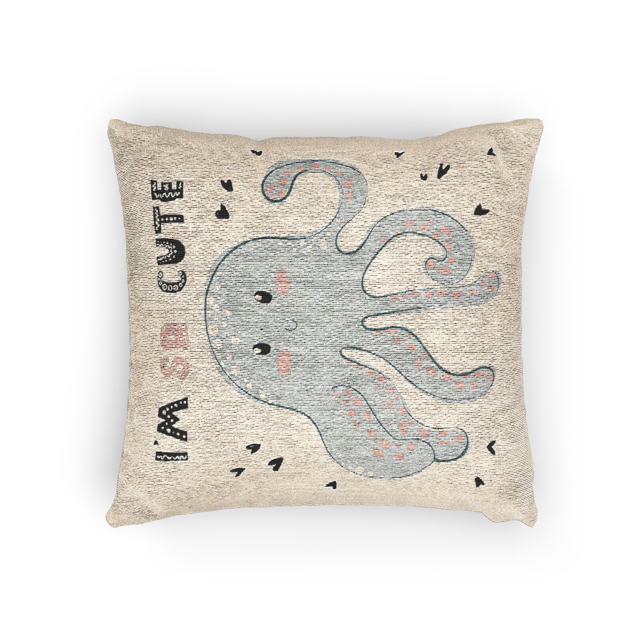 Iam So Cute Woven Pillow - Image 4
