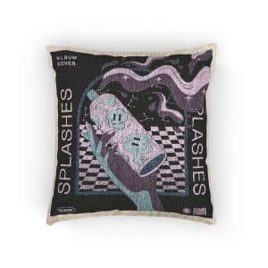 Hand Drawn Album Cover Template Woven Pillow