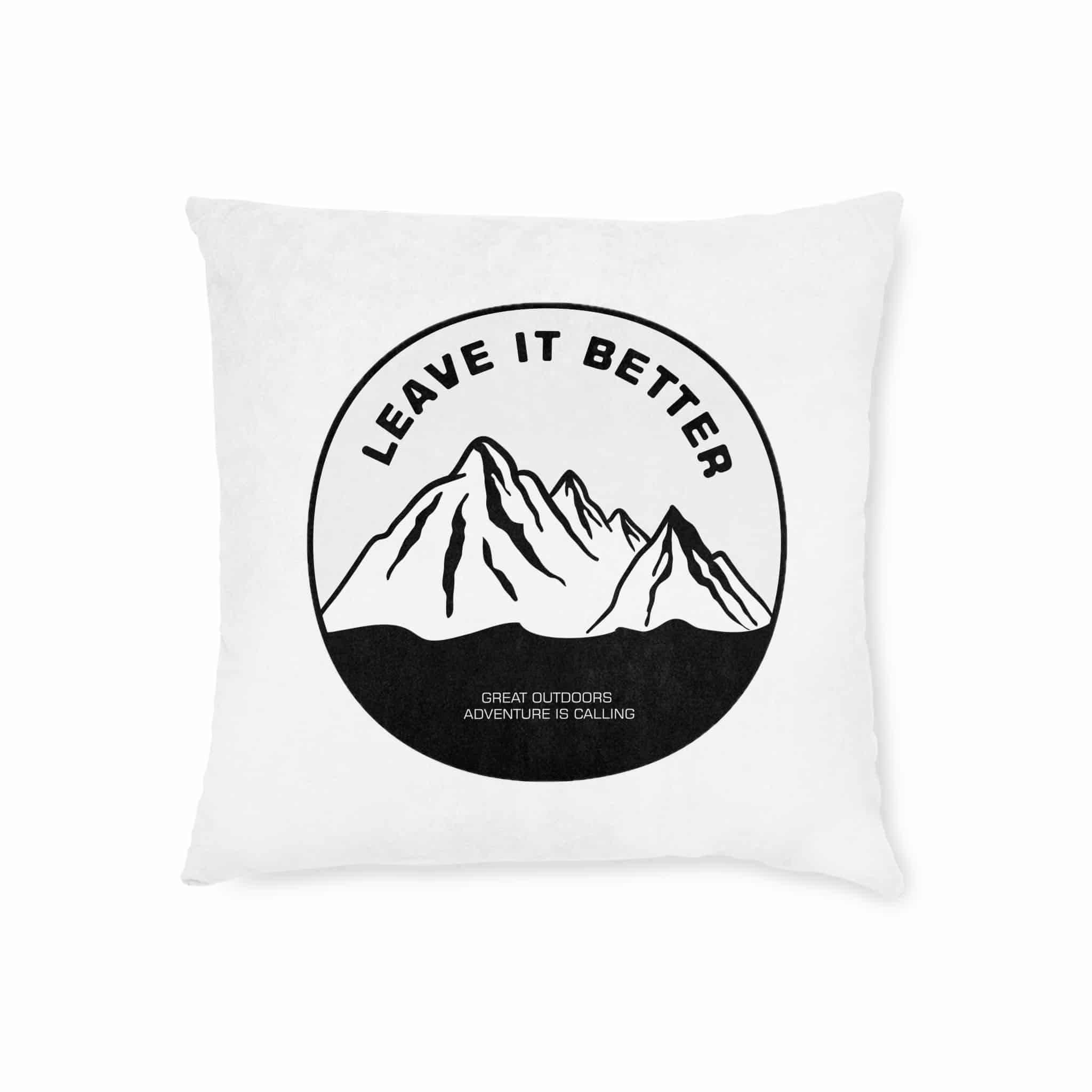 Leave It Better Square Pillow Pink Back - Image 5