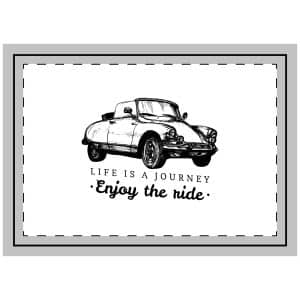 Life Is A Journey Enjoy the Ride 4 Throw Pillow