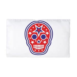 Skull With American Flag Grunge Vintage Design T Shirts Microfiber Pillowcase