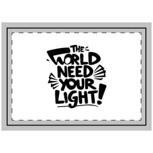 The World Need Your Light 1 Throw Pillow