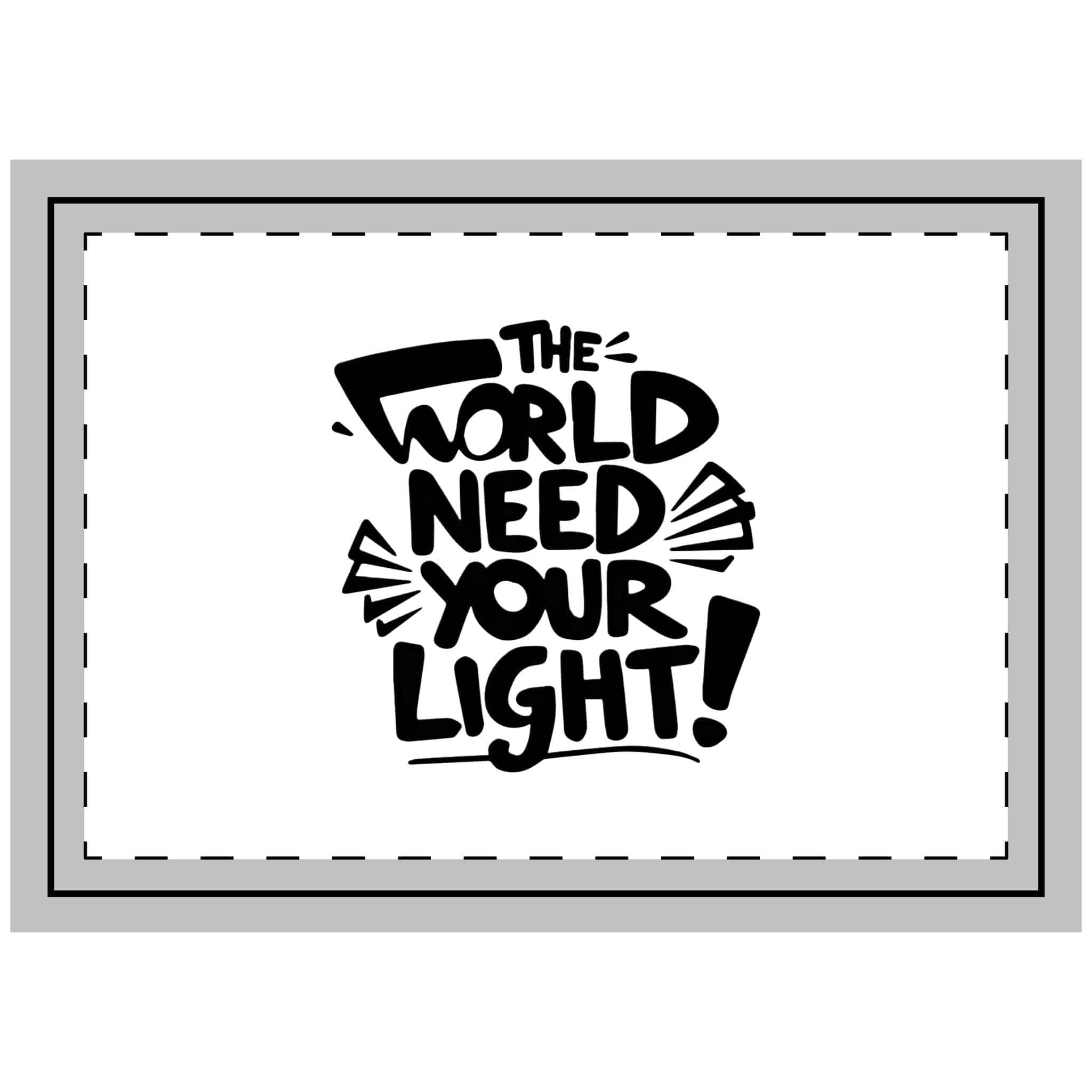 The World Need Your Light 1 Throw Pillow
