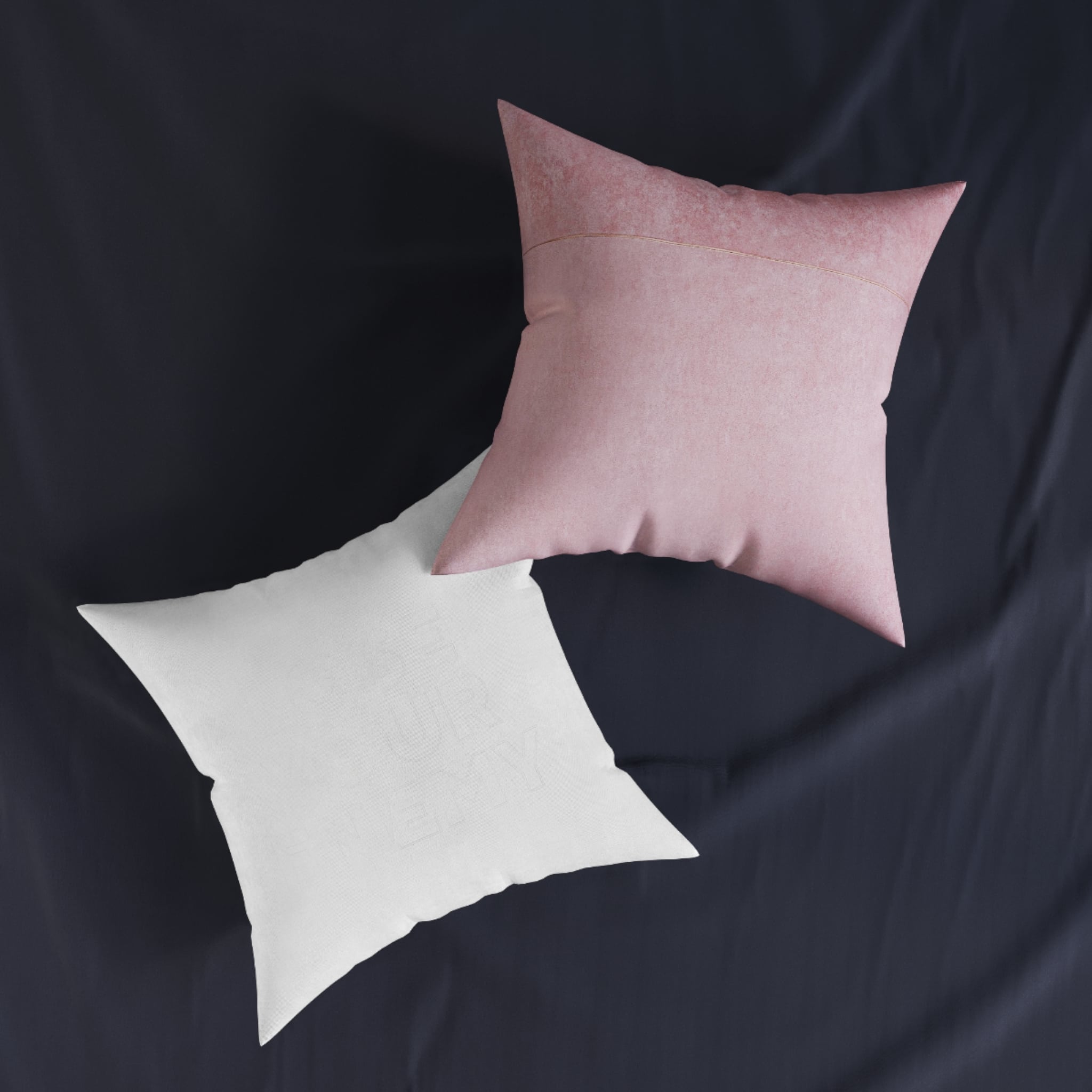 Lose Your Enemy Square Pillow Pink Back - Image 11