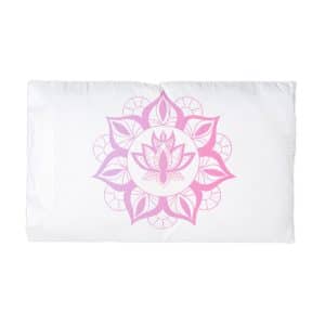 Gradient Floral Mandala Microfiber Pillowcase