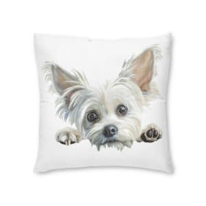 Dogs 16 Tufted Floor Pillow Square