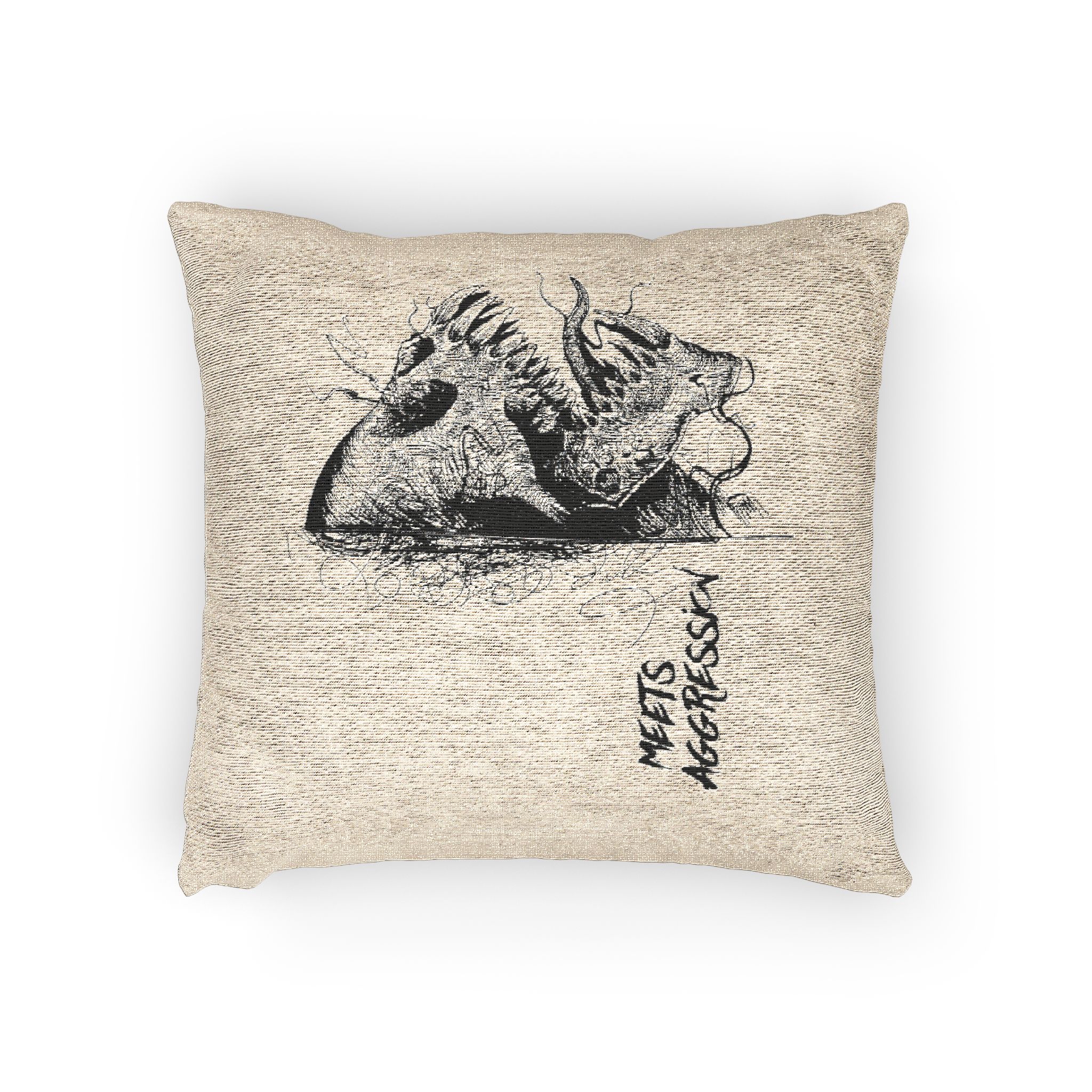 Original Design 9ABD9D Woven Pillow - Image 2