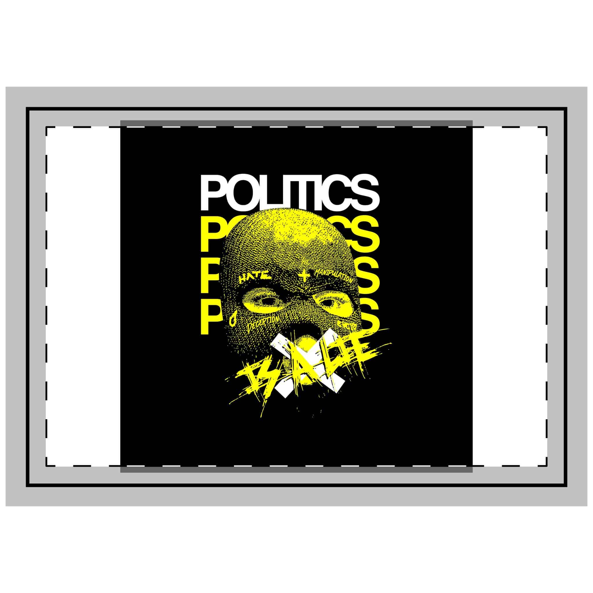 Politics Is A Lie Sinple Vintage Fashion Throw Pillow