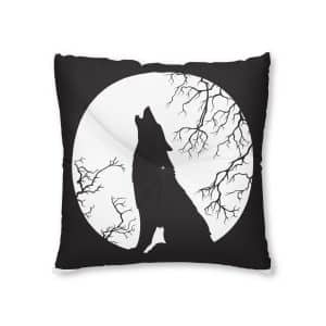 Wolf Moon Tufted Floor Pillow Square