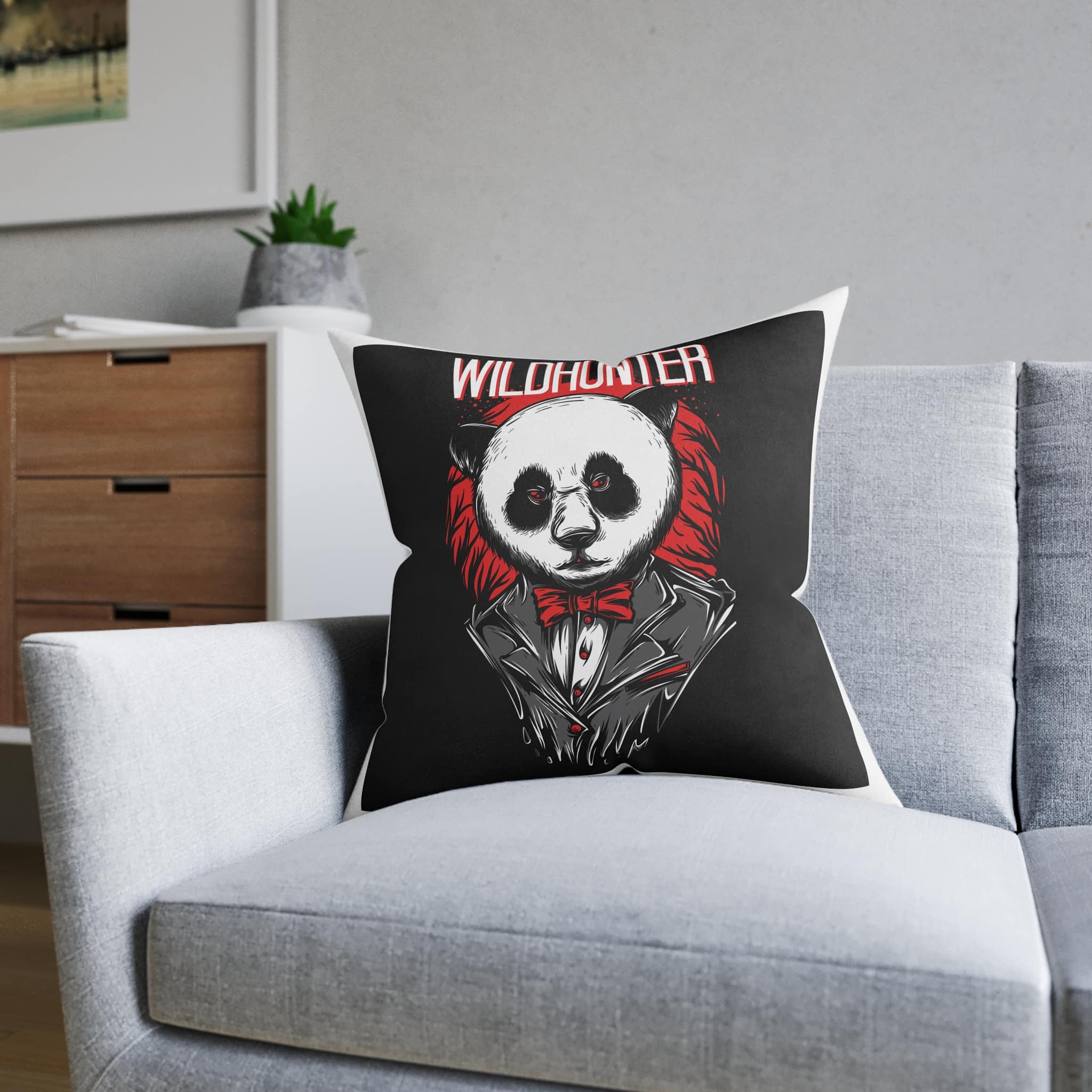Wildhunter Square Pillow Pink Back - Image 12