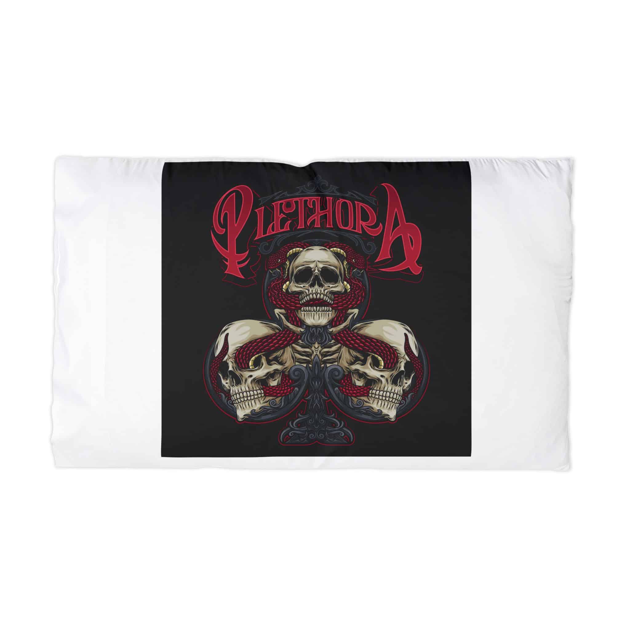 Clover With Text Illustration Microfiber Pillowcase
