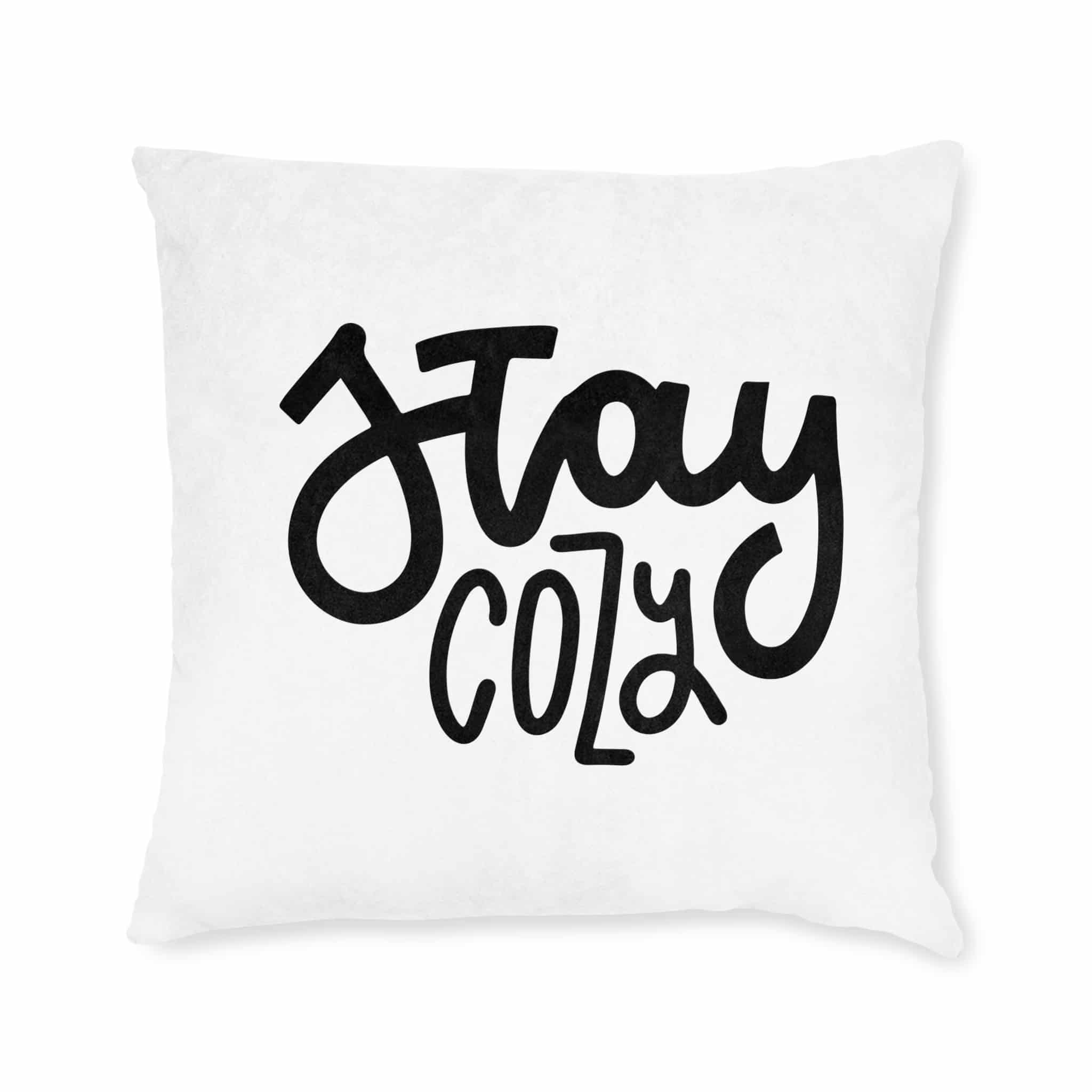 Stay Cozy Hand Written Lettering Quote Hygge Phrase Winter Autumn Time Modern Calligraphy Po Square Pillow Pink Back - Image 9