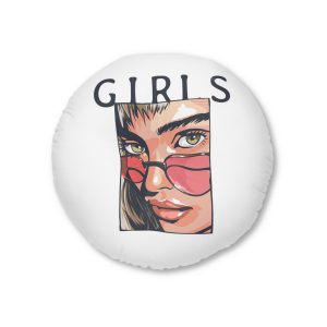 Girls Copia 3 Tufted Floor Pillow Round