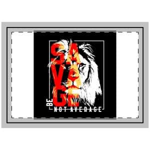 Be Savage Not Average Copia 2 Throw Pillow
