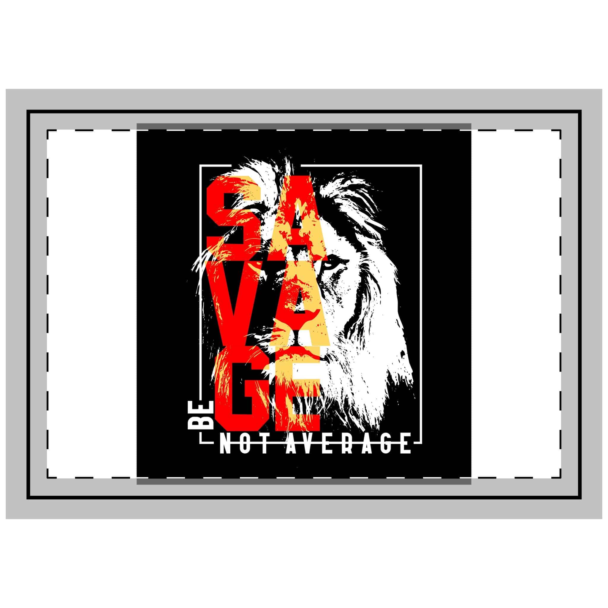 Be Savage Not Average Copia 2 Throw Pillow