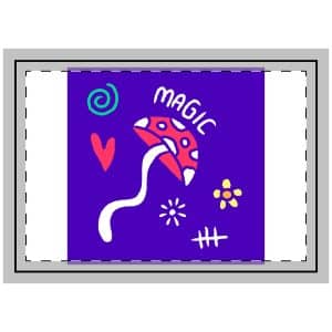 Abstract Magic Mushroom Cartoon Illustration T Shirt Sticker Throw Pillow