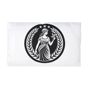 Greek Goddess Logo Design Vector Illustration Microfiber Pillowcase
