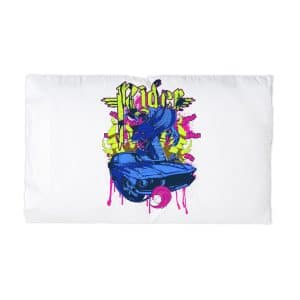 Vintage Car Attacked By Mad Dragon Microfiber Pillowcase