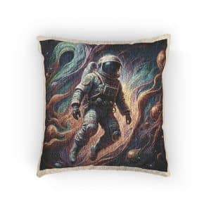 Astronaut V1 3 Woven Pillow