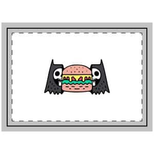 Cool Two Half Cat Skull Head With Cheeseburger Inside Illustration T Shirt Street Wear Throw Pillow