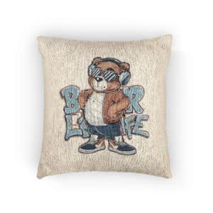 Bear V1 Woven Pillow