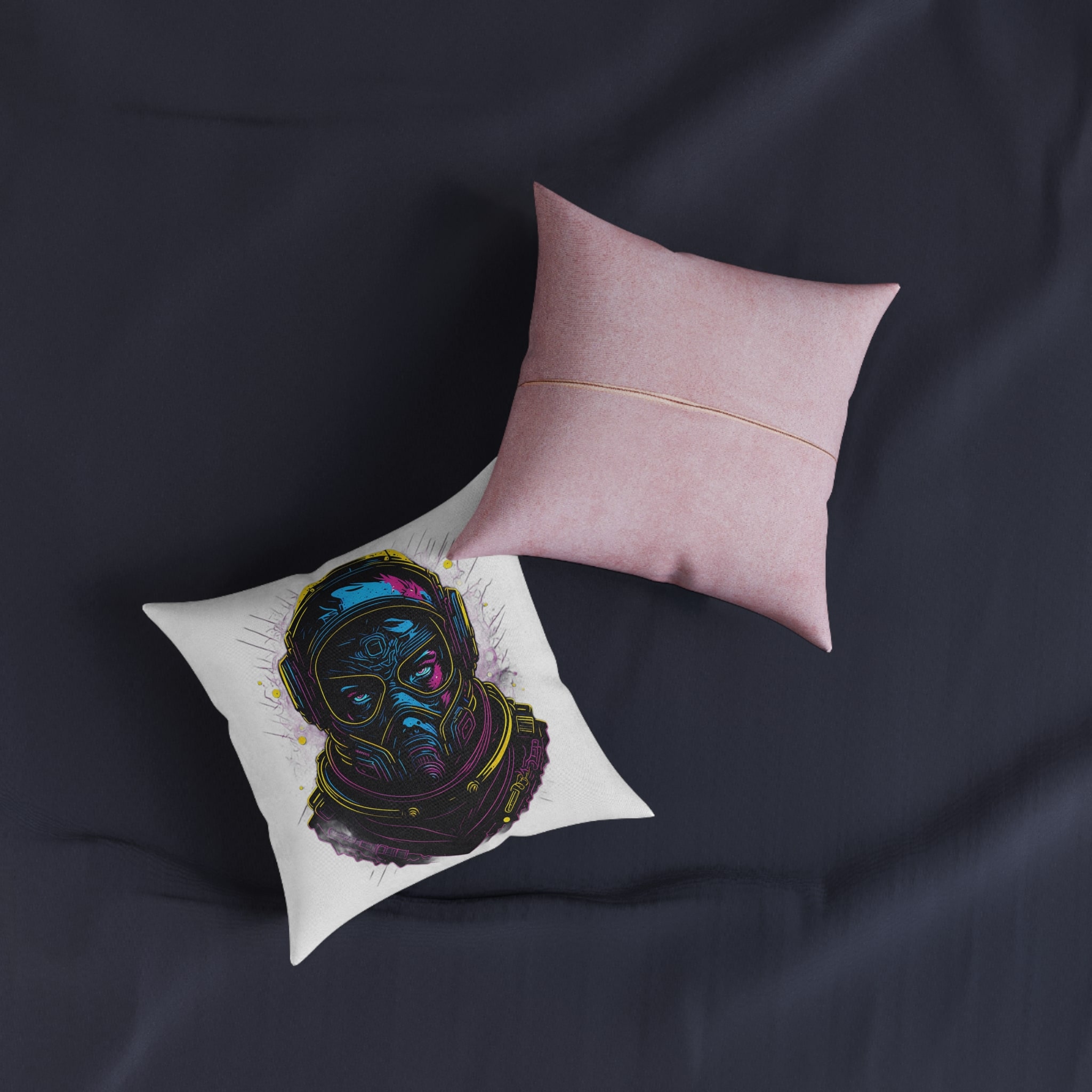 Original Design 30F5B2 Square Pillow Pink Back - Image 3