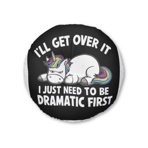 I Will Get Over It Tufted Floor Pillow Round