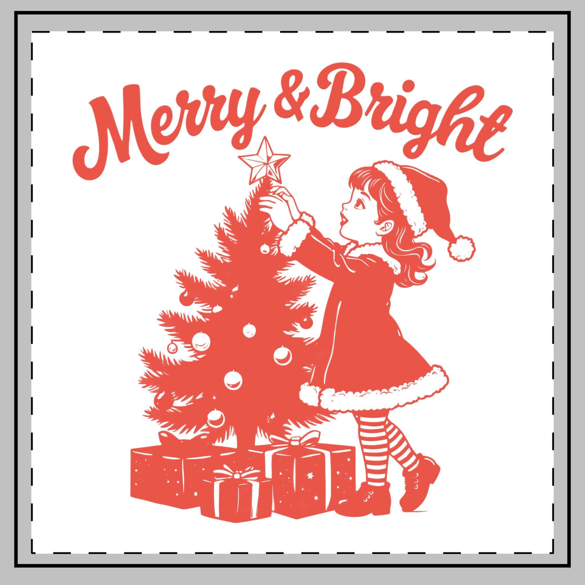 Merry and Bright Throw Pillow - Image 2