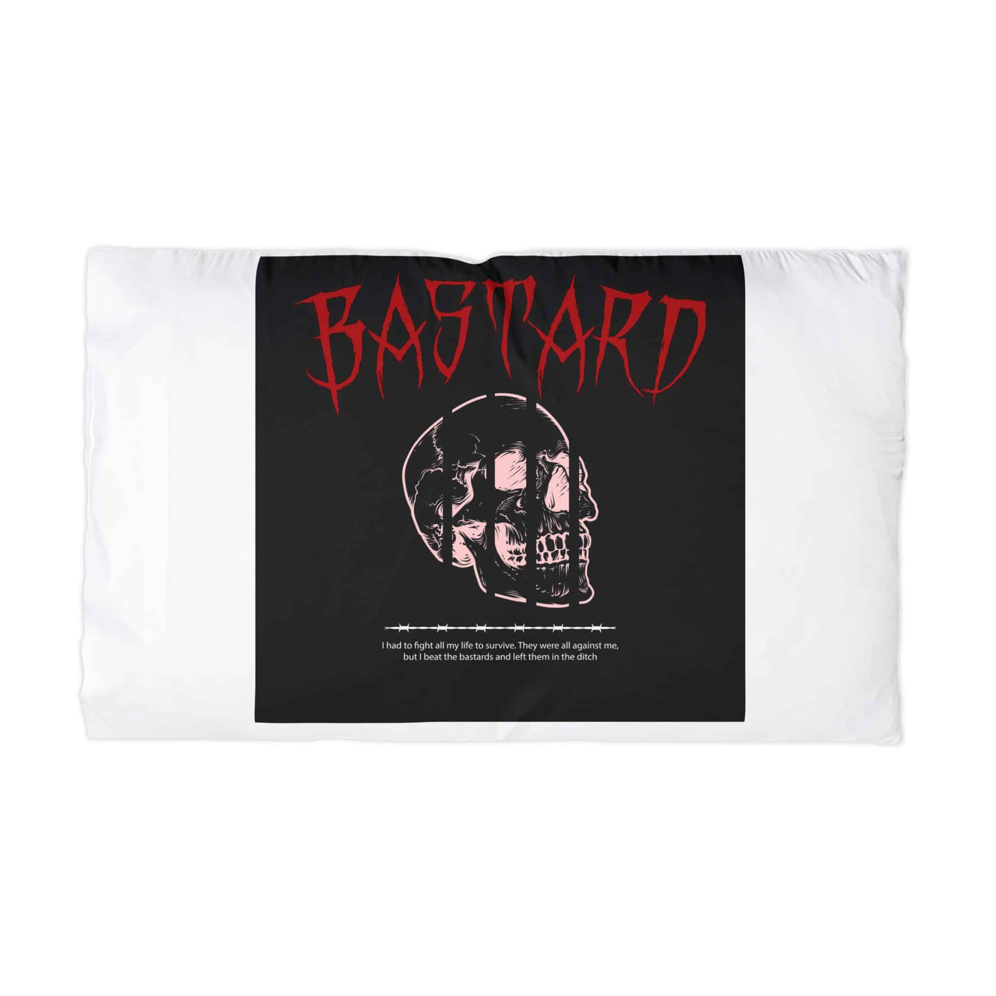 Bastard Skull Streetwear Design Clothing Microfiber Pillowcase