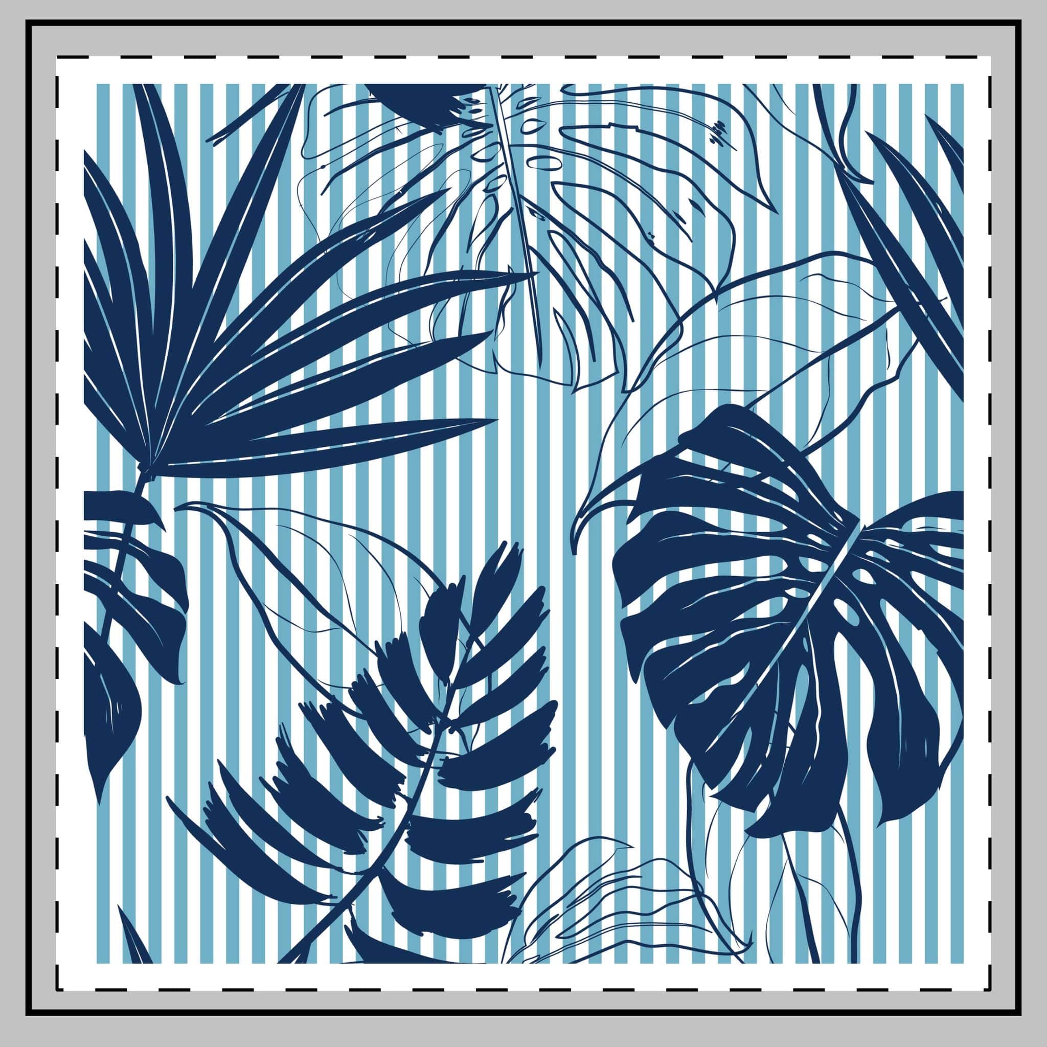 Tropical Leaves Throw Pillow - Image 2