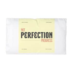 Psd Progress Perfection Typography Design Social Media Instagram Post Template Microfiber Pillowcase