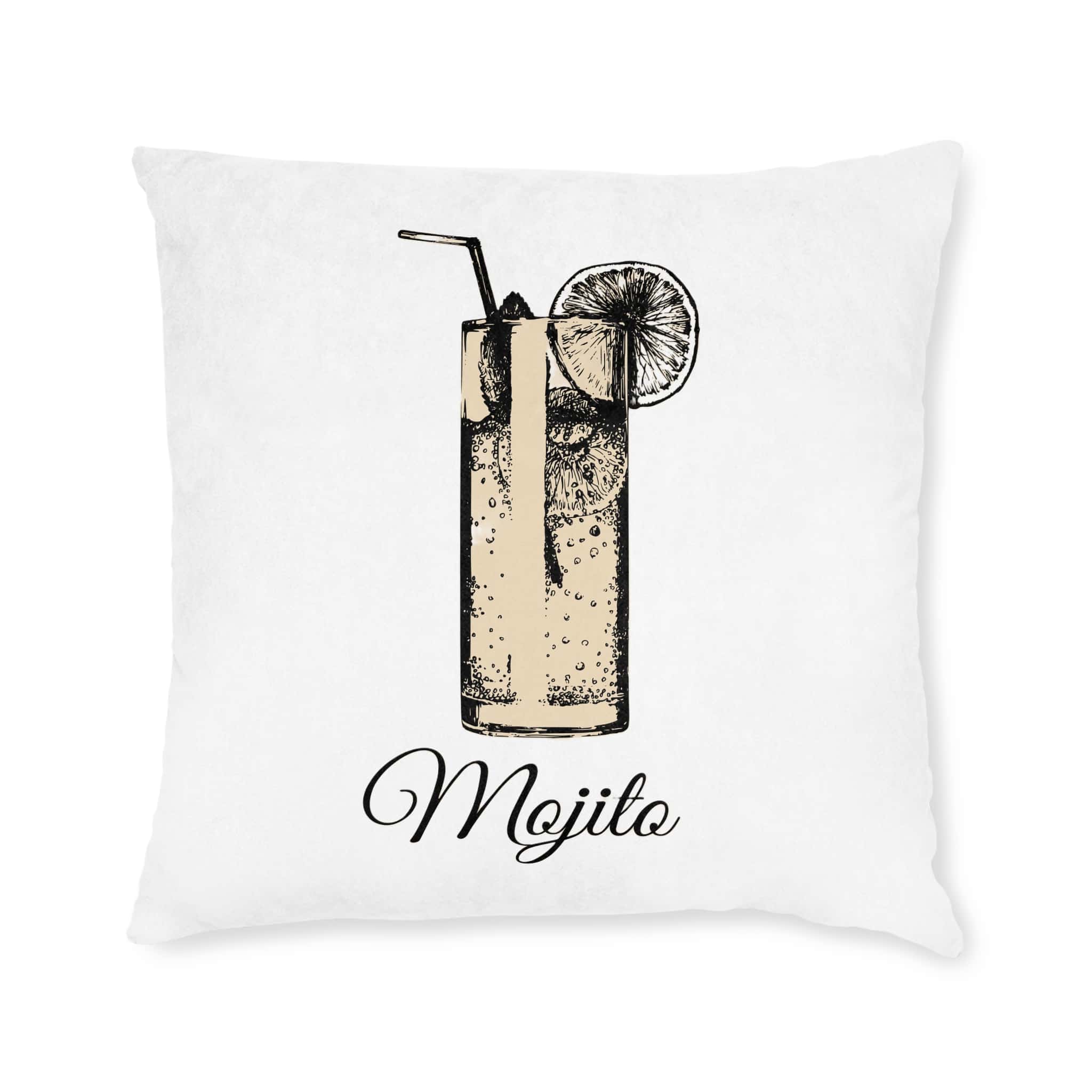 Mojito Copia Square Pillow Pink Back - Image 9
