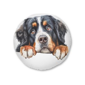Dogs 17 Tufted Floor Pillow Round