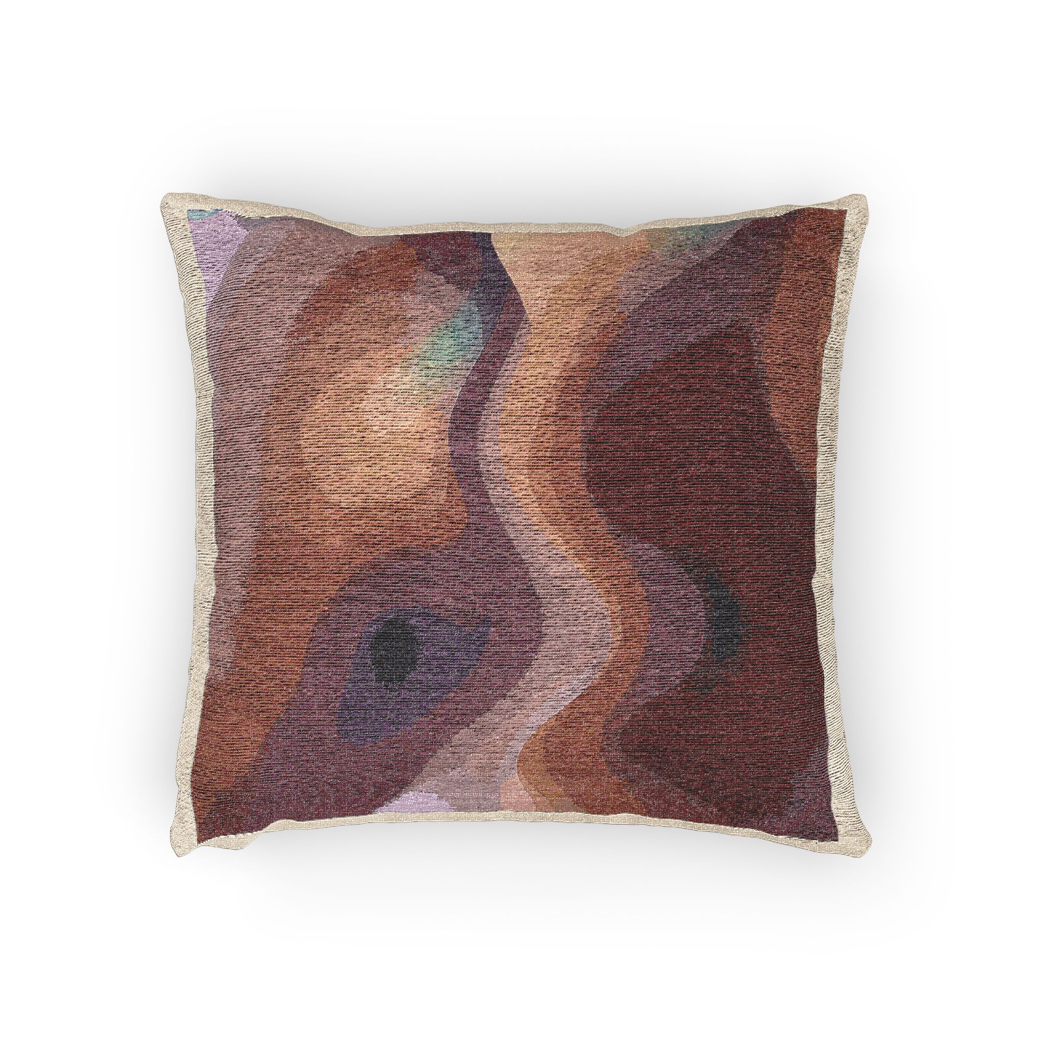 Abstract Gradient Blur Background Wallpaper Woven Pillow - Image 2