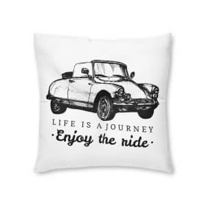Life Is A Journey Enjoy the Ride 4 Tufted Floor Pillow Square