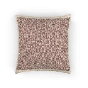 Japanese Wave Seamless Pattern Background Woven Pillow