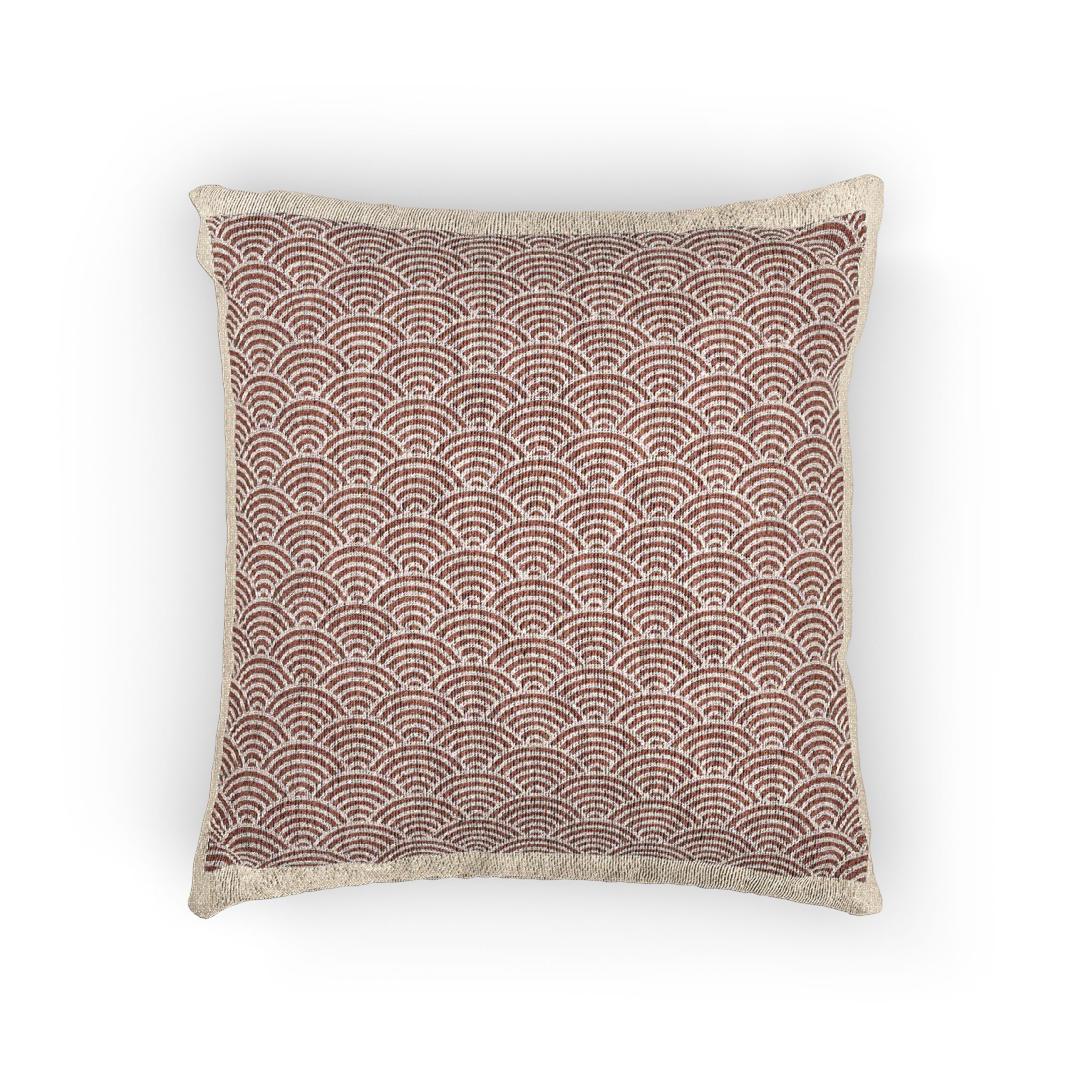 Japanese Wave Seamless Pattern Background Woven Pillow