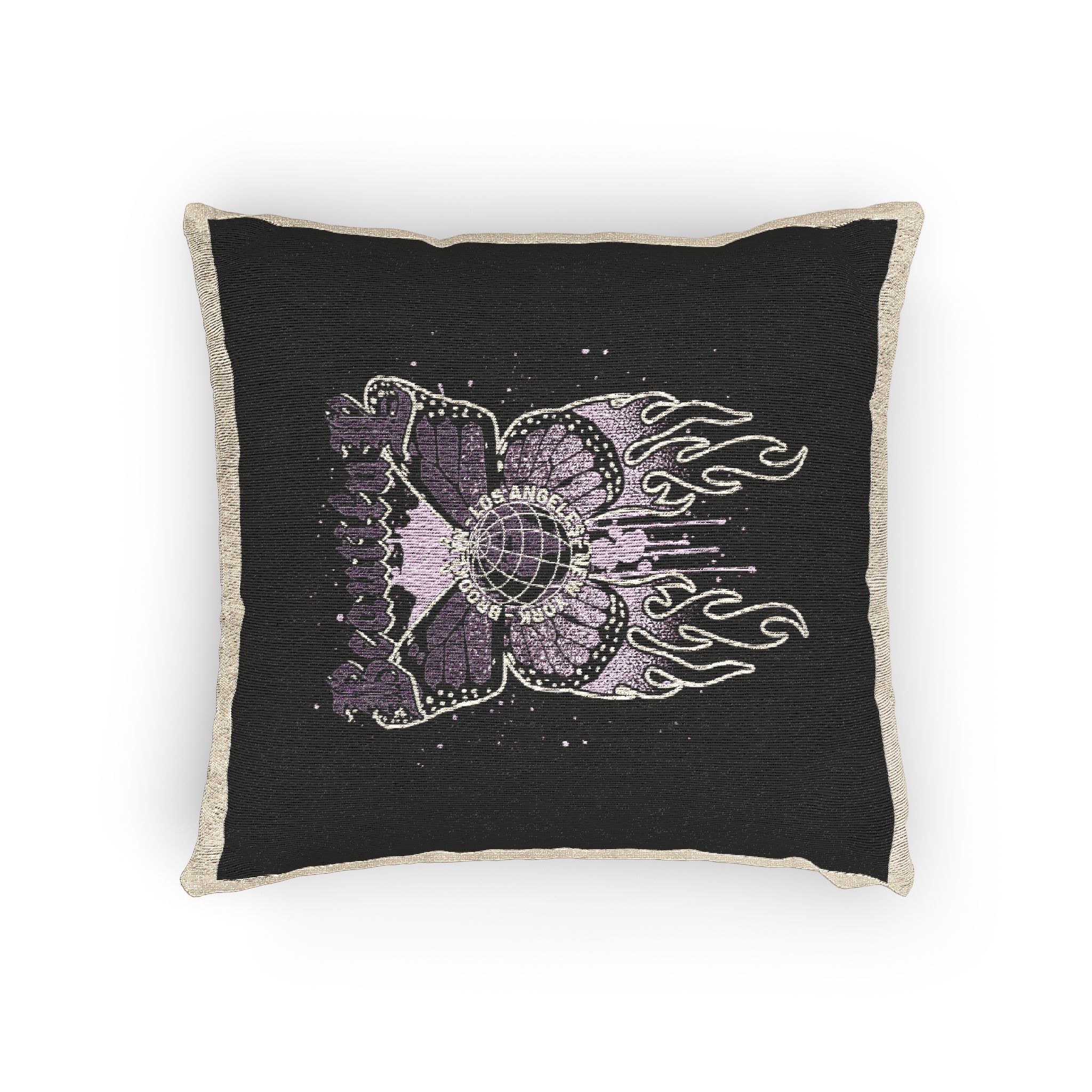 Beautiful Butterfly Street Style Vintage Fashion Woven Pillow - Image 4