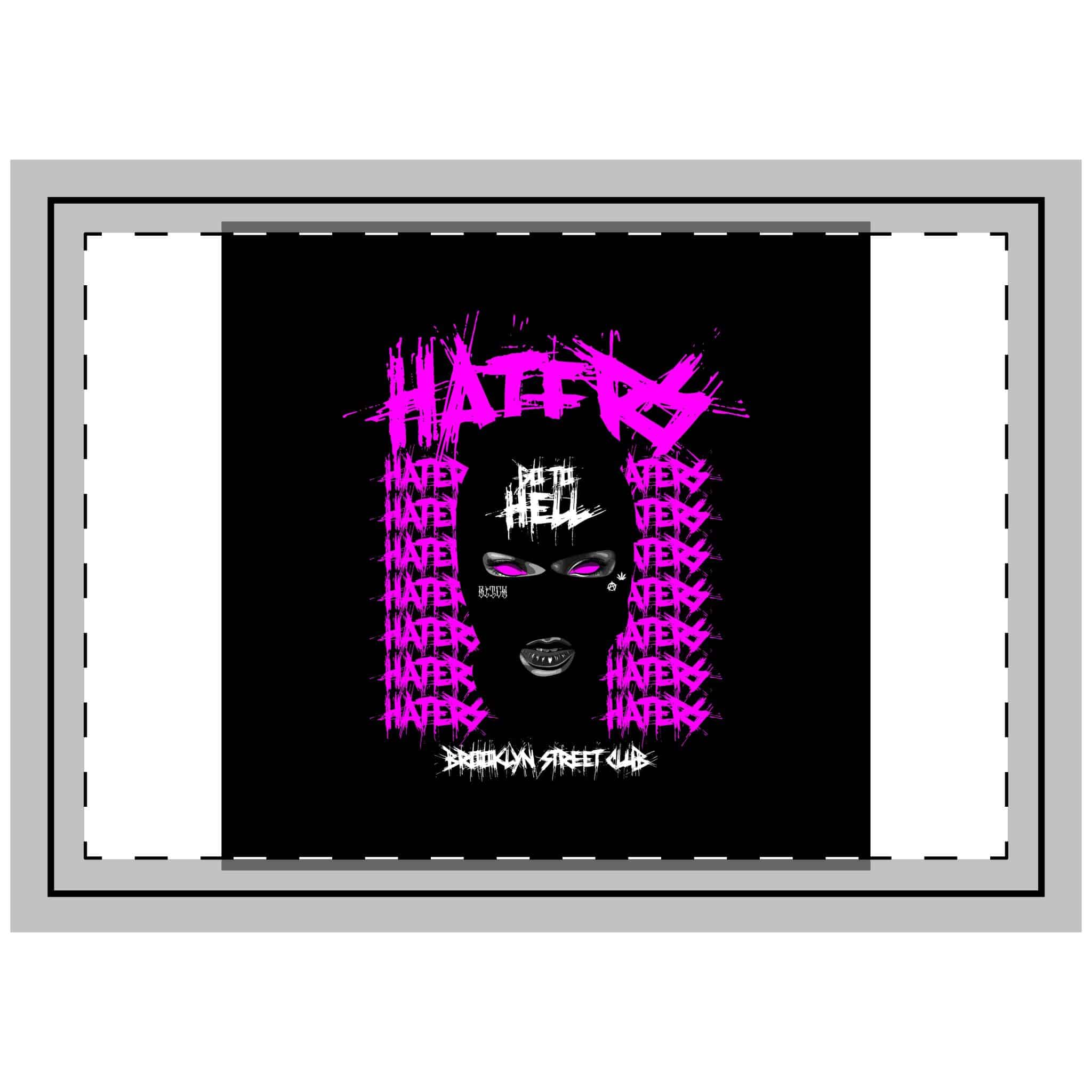 Haters Brooklyn Abstract Street Vintage Fashion Throw Pillow