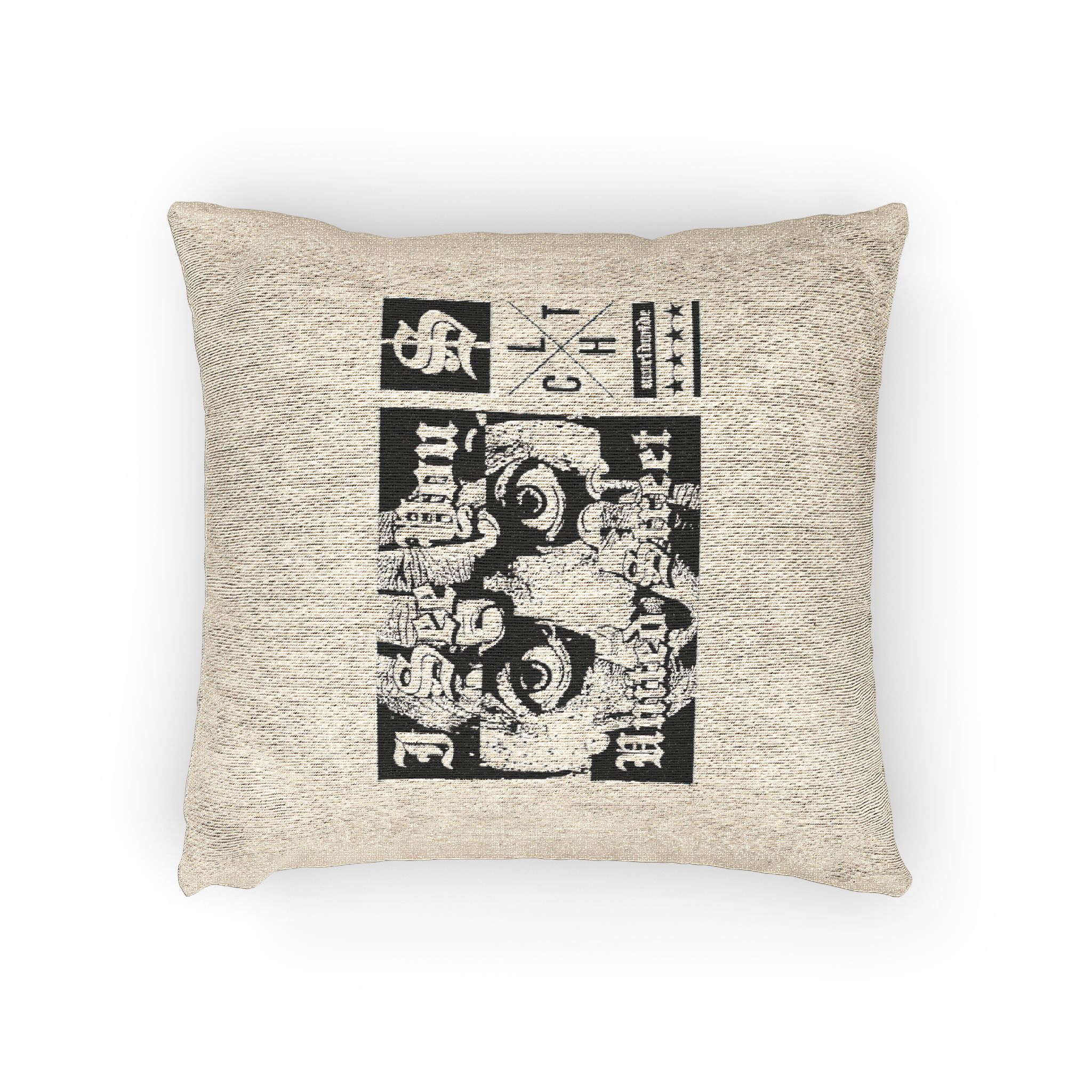 I See You Street Style Vintage Fashion Woven Pillow - Image 2
